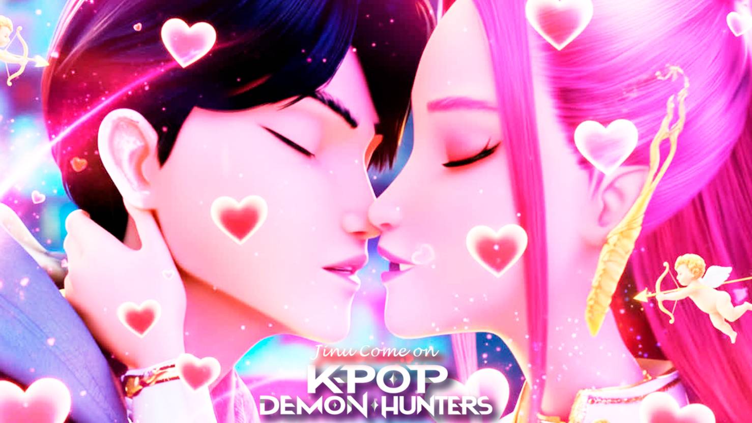 K-POP DEMON HUNTERS: Jinu, Come On | ДЕМОН ЦЕЛУЕТ RUMI, ZOEY И MIRA 💋⚔️