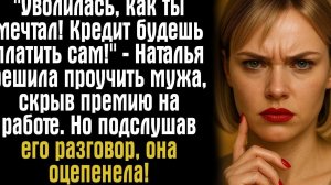 ''Уволилась, как ты мечтал! Кредит будешь платить сам!'' — Наталья решила проучить мужа, скрыв...