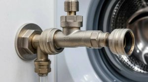 Замена крана для стиральной машины..