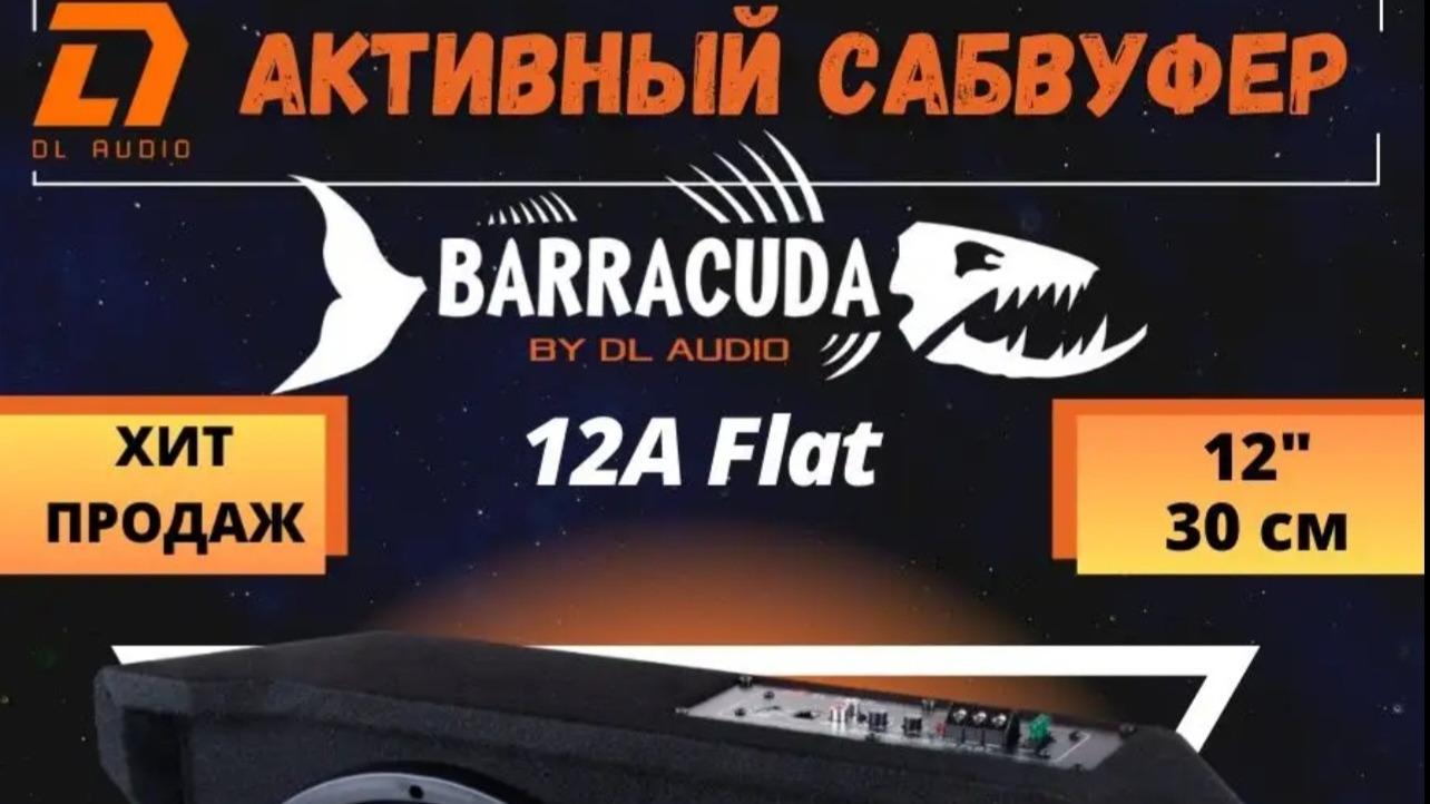 Активный сабвуфер DLaudio Barracuda 12a Flat. смотреть онлайн