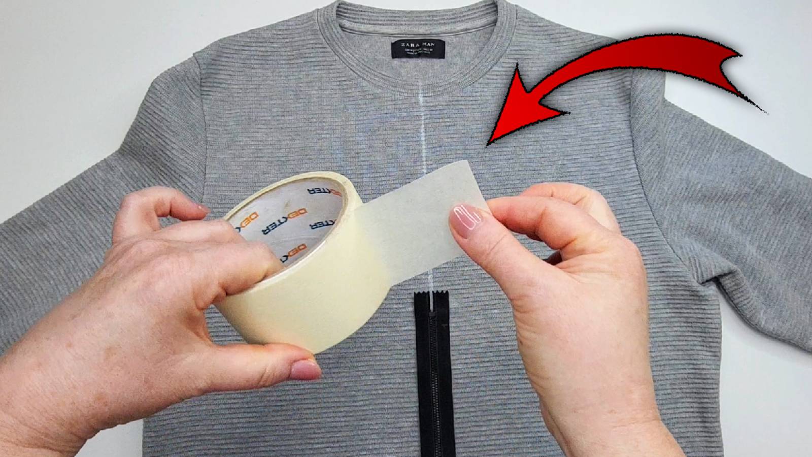 Мой секрет: Никаких перекосов! Скотч помогает вставить молнию идеально ровно смотреть онлайн