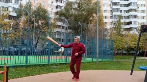 Упражнения с атлетическими булавами весом 2.1 кг (10)