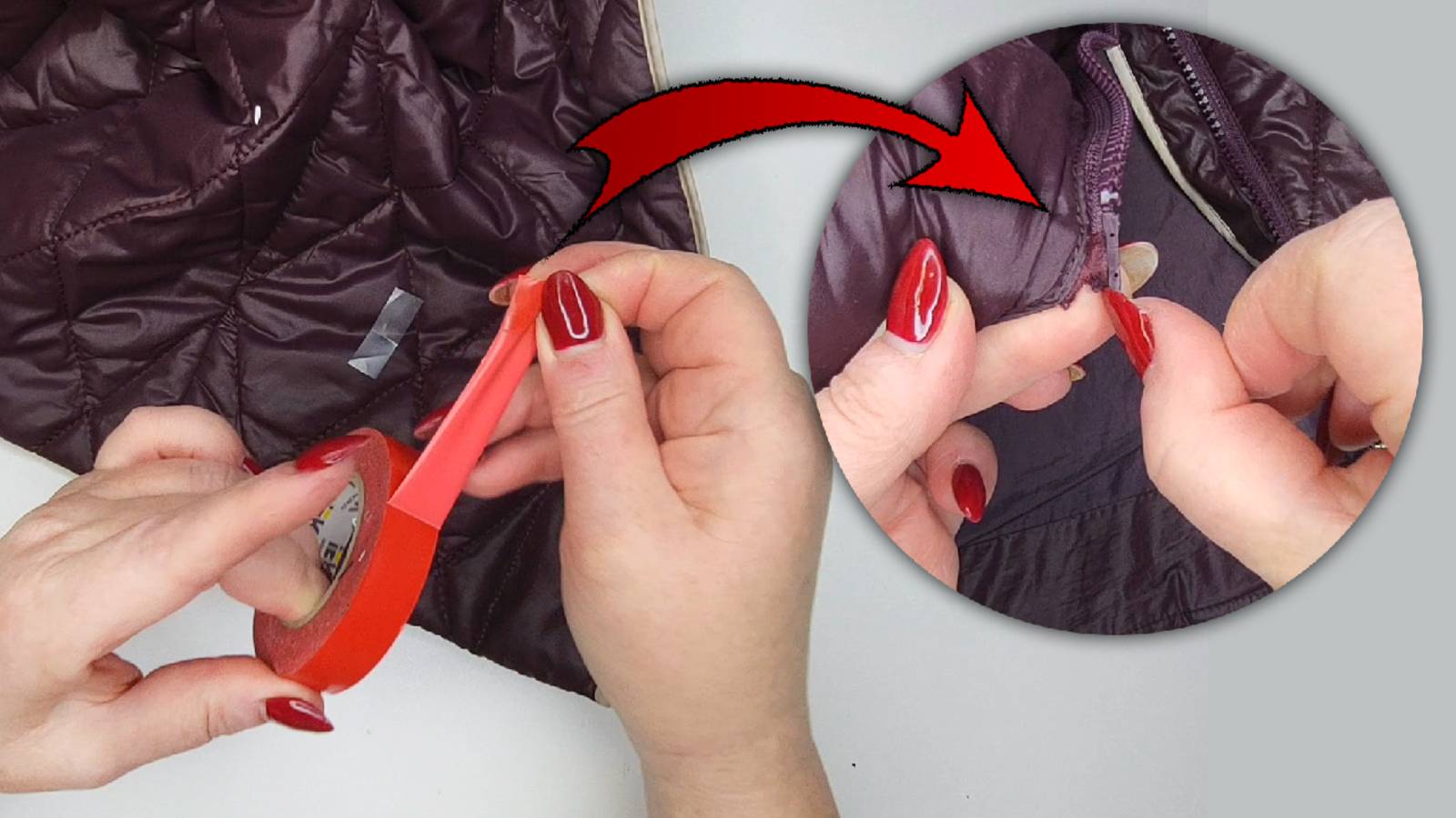 Как починить молнию с помощью изоленты смотреть онлайн