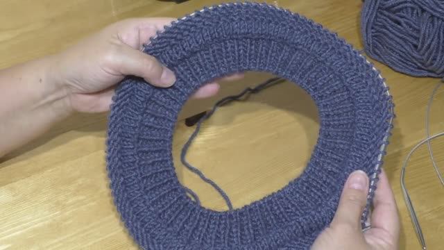 Простая фабричная горловина спицами. Ложная кеттлевка.