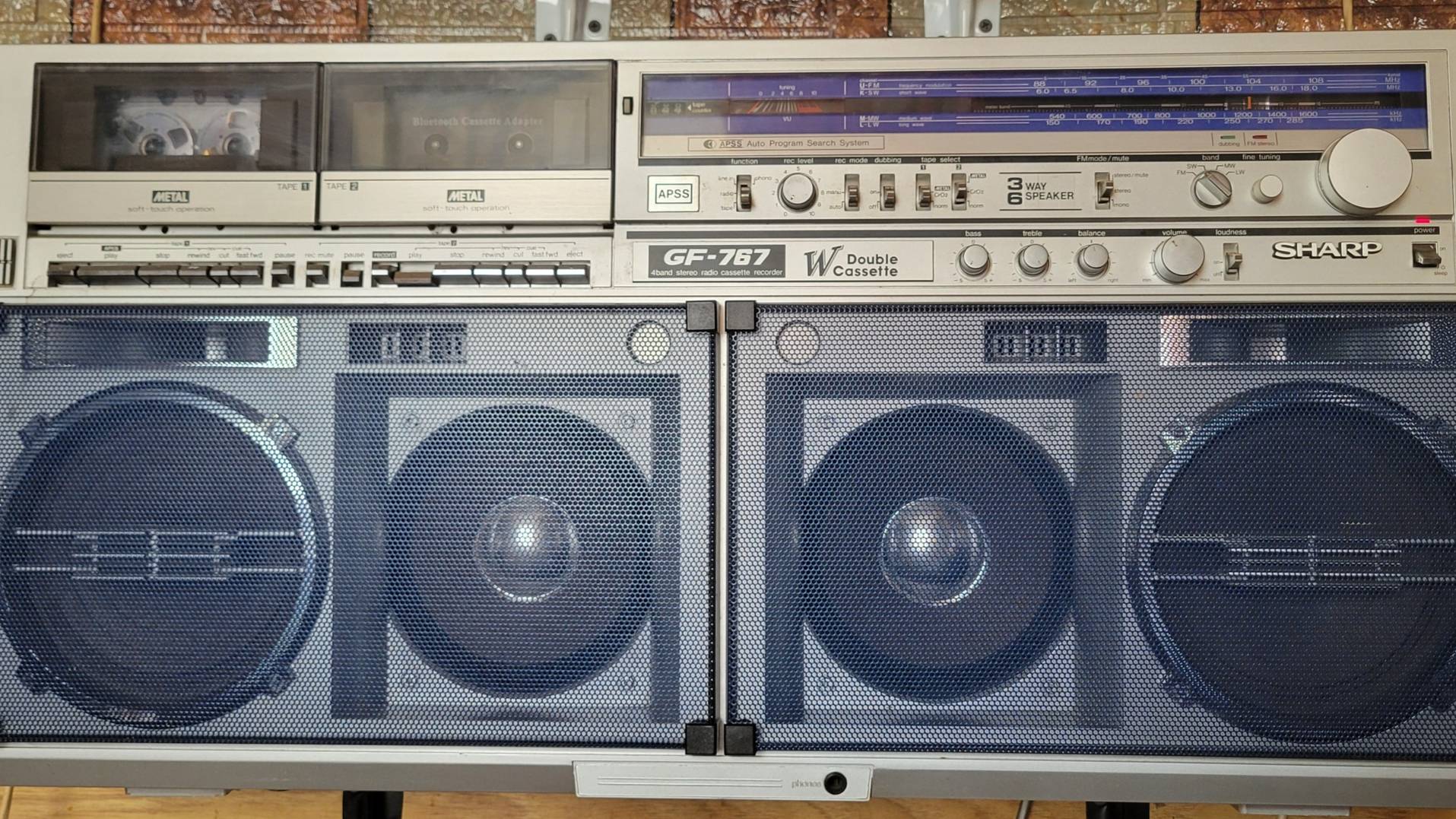 SHARP GF-767 H Stereo Radio -Tape Recorder - Sharp Osaka 1982