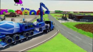 МУЛЬТИКИ ПРО МАШИНКИ. ДЕТСКОЕ КРАСОЧНОЕ ВИДЕО С МАШИНКАМИ. АВТОВОЗ ВОЗИТ МАШИНКИ.