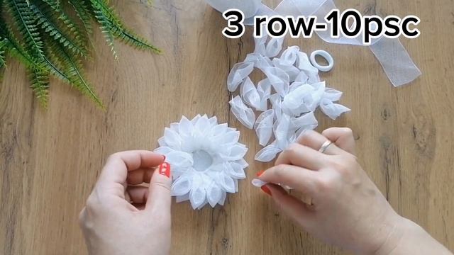 Бантики в школу/Георгины/банты из органзы