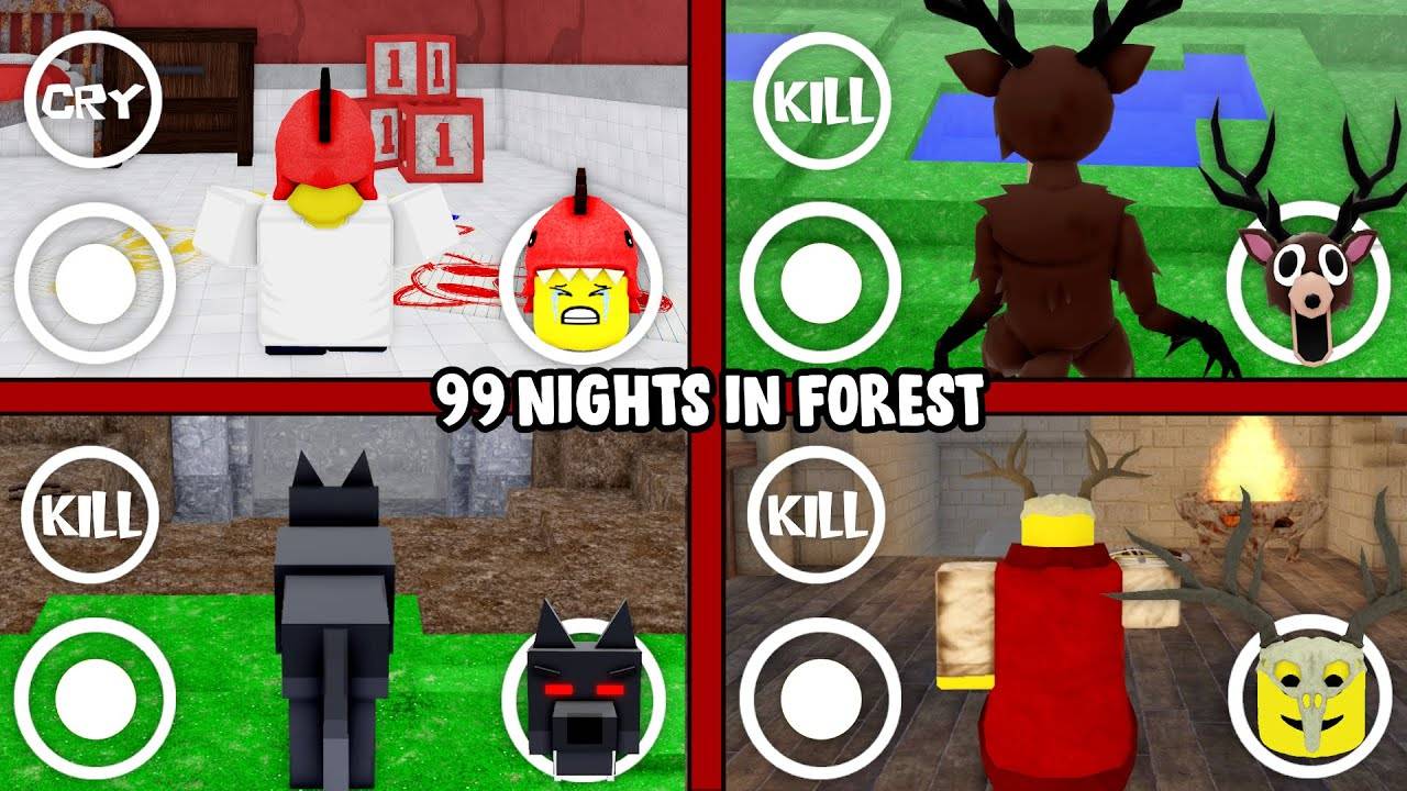 99 ночей в лесу - Что, если я стану ТАКИМ, как ВСЕ | Jumpscare - Roblox смотреть онлайн