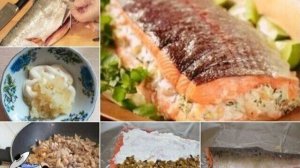 Горбуша фаршированная грибами