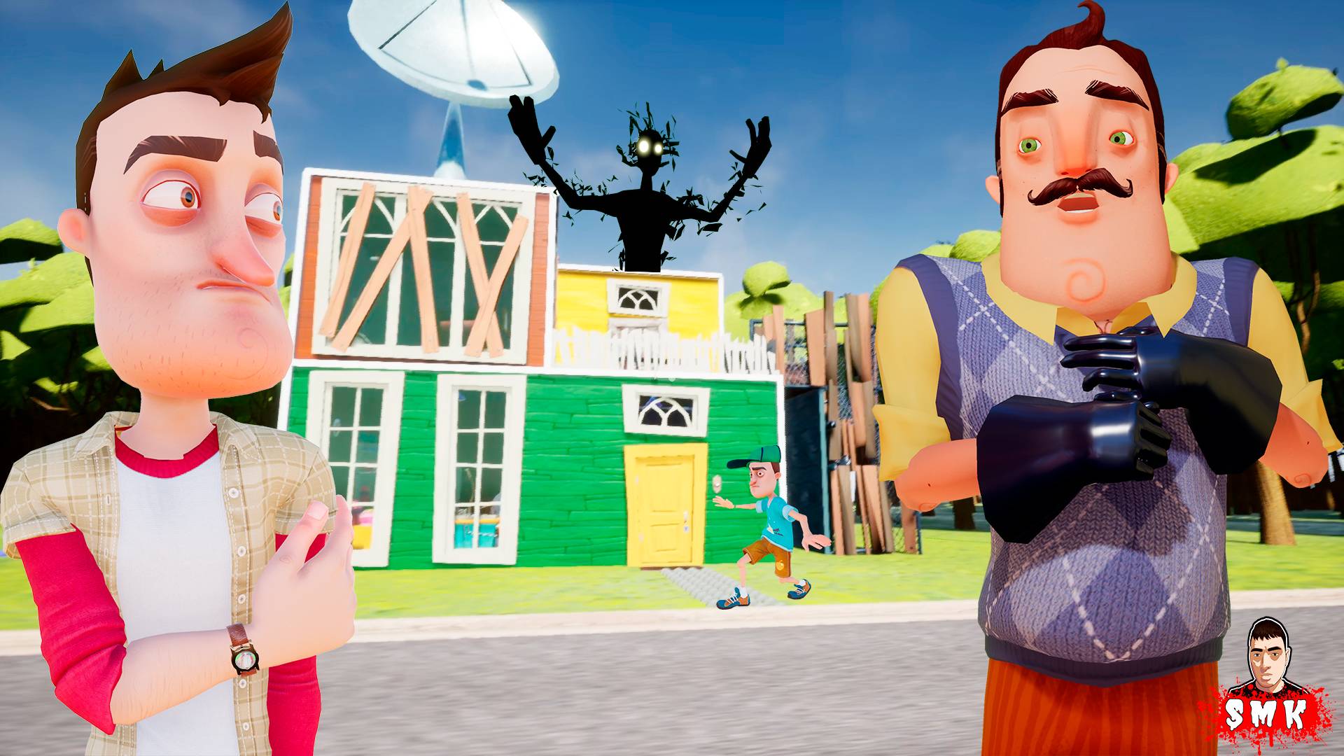 ШОУ ПРИВЕТ СОСЕД!ВАСИЛИЧ ВРОС В СТЕНУ,Я ЕСТЬ ДОМ!ИГРА HELLO NEIGHBOR ПРОХОЖДЕНИЕ HELLO GALINICH! смотреть онлайн