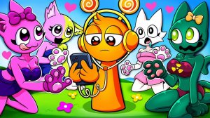 ОРЕН ИГНОРИРУЕТ «ДЕВОЧКУ-КОШЕЧКУ СПРУНКИ» НА 24 ЧАСА!! Анимация Спрунки в невероятной коробке