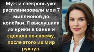 Муж и свекровь делили моё наследство | Истории из жизни