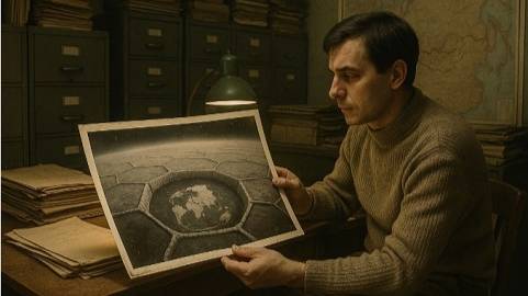 В старом архиве найдена карта плоской Земли смотреть онлайн