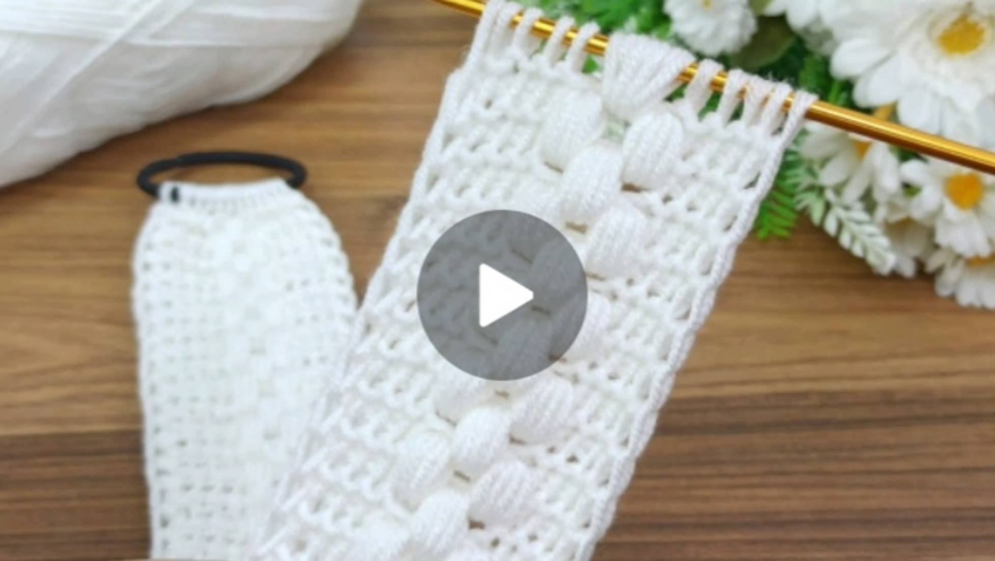 Повязка на голову в тунисской технике вязания крючком #вязаниекрючком #всевжизнисвязано смотреть онлайн