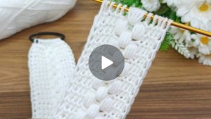 Повязка на голову в тунисской технике вязания крючком #вязаниекрючком #всевжизнисвязано