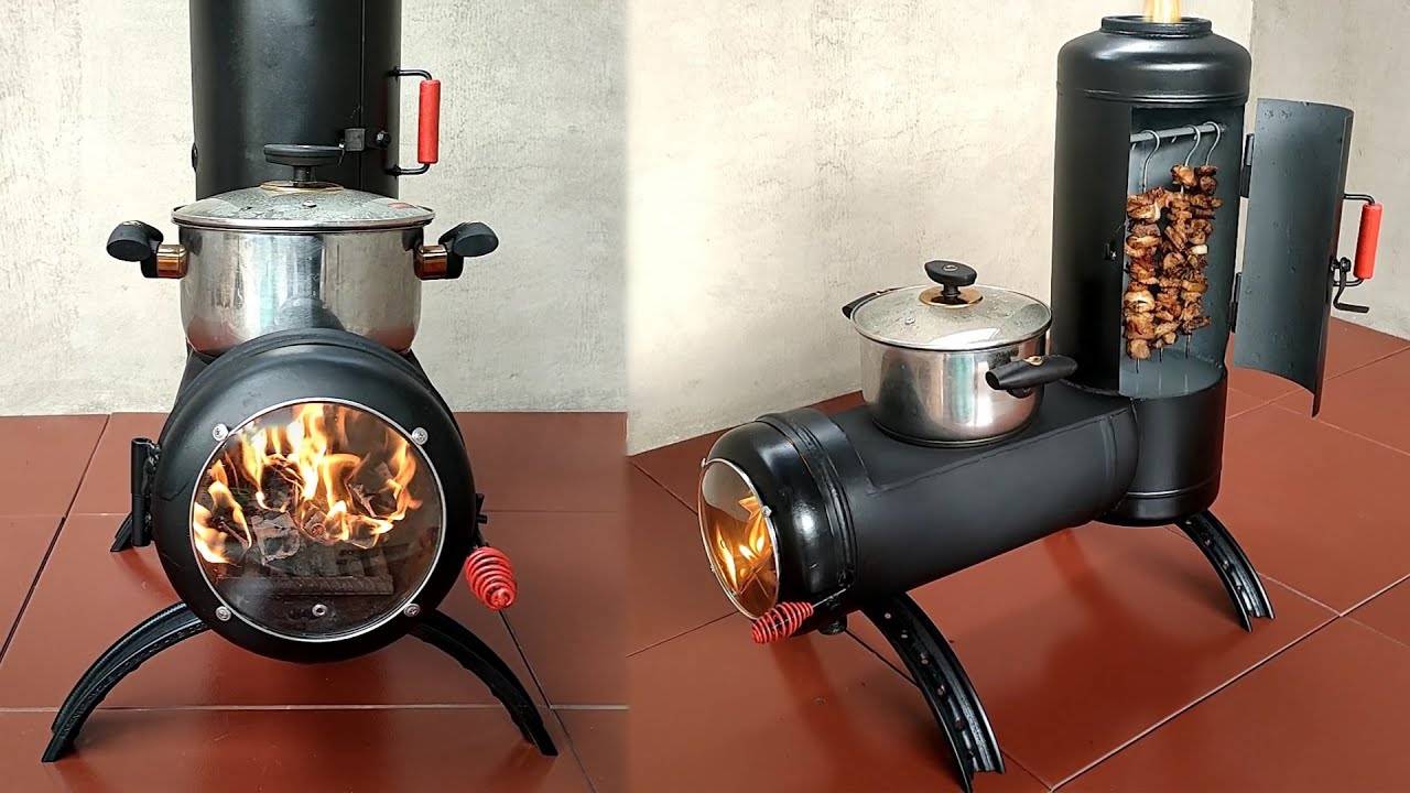 Самостоятельно строим универсальное решение: печь, камин и духовка одновременно. смотреть онлайн