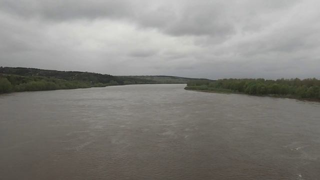 Через Вятку по железнодорожному мосту (железные дороги России). смотреть онлайн