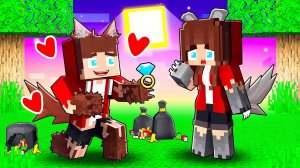 Бедный Джей ДЖЕЙ ВУЛФ и богатая девушка Джей Джей - История любви - Майнкрафт анимация