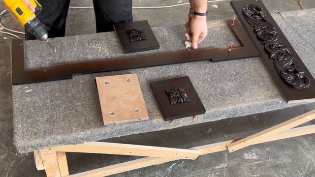 Сборка портала электрокамина Честер