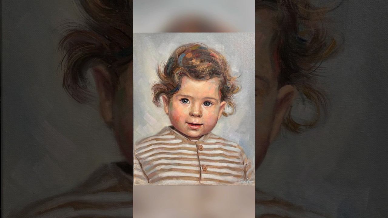 Портрет чудесного мальчика  #Живопись #портретмаслом #портретназаказ #oilportrait #портретснатуры