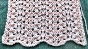 Очаровательный ажурный узор 🔥 Вариант узора Хвост павлина