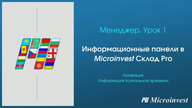 Работа с информационными панелями в программе для автоматизации товарного учета Microinvest СкладPro