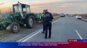 Камышлов. В столкновении двух автомобилей и трактора один человек погиб