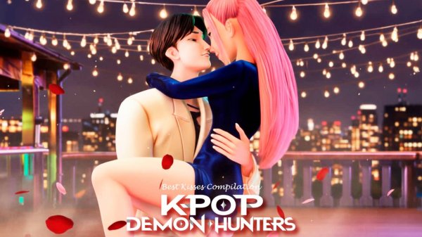 K-Pop Demon Hunters: Лучшие поцелуи охотниц на демонов 💋⚔️