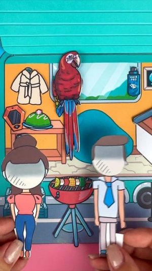 Про Ару 🦜 бумажный попугай по схемам #модакнет #moducknet