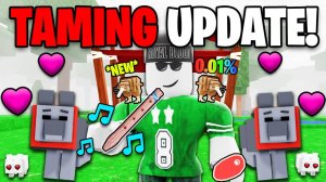 ПРИРУЧЕНИЕ животных. Обновление в 99 ночей в лесу в РОБЛОКС!