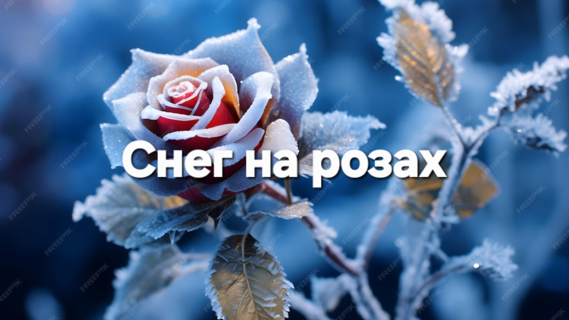 Снег на розах