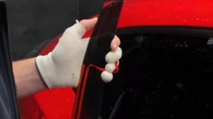 Видео установка 2Д дефлекторов / плоских ветровиков на Honda Civic X хэтчбек / Хонда Цивик 10