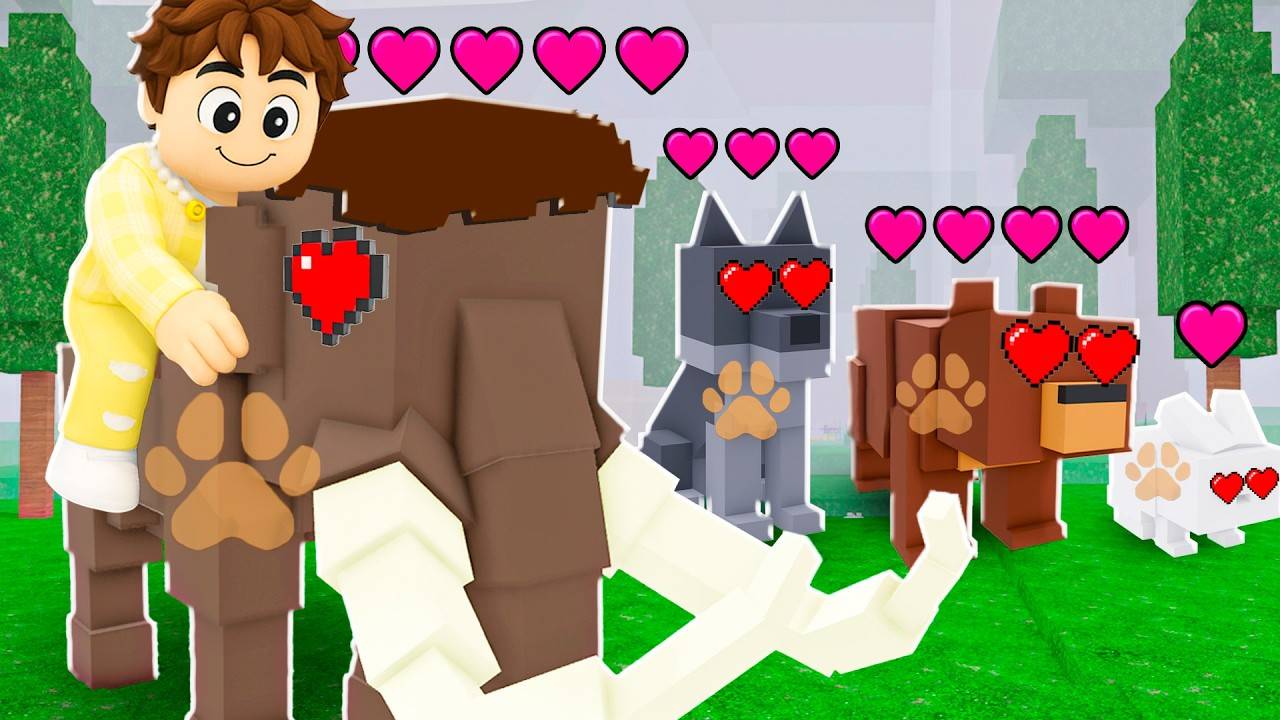 Я ПРИРУЧИЛ ВСЕХ ЖИВОТНЫХ в 99 НОЧЕЙ в лесу ROBLOX! смотреть онлайн