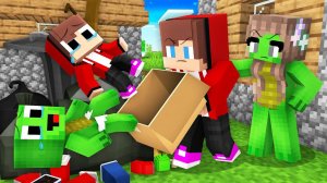 Бедные Майки и Джей Джей, которым нет пути домой (Грустная история) - Анимация для Майнкрафта