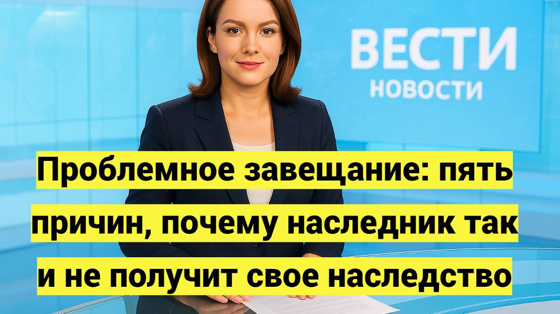 Почему наследник может не получить наследство: пять главных причин смотреть онлайн