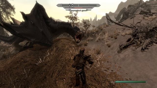 СКАЙРИМ Змееподобный дракон смотреть онлайн