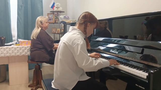 Хаджинова София, И. С. Бах концерт для фортепиано и струнного оркестра №5 фа-минор 1 часть