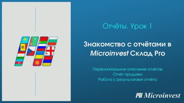 Microinvest Склад Pro. Работа с отчетами