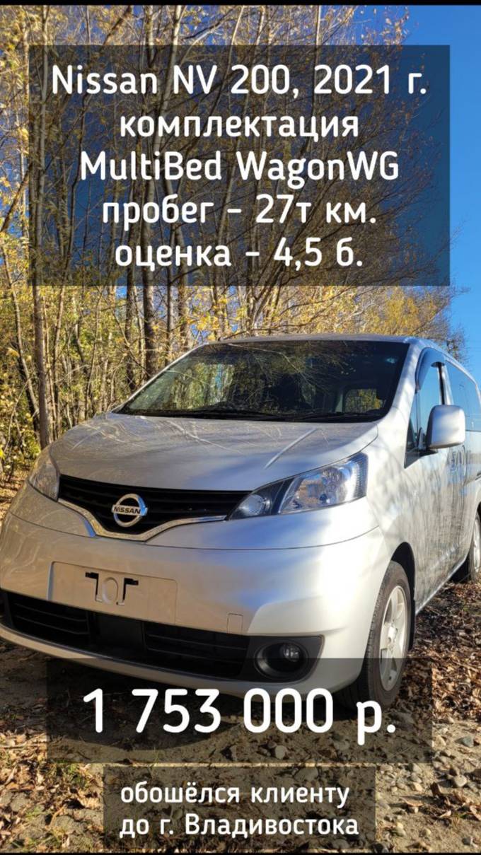 Обзор на Ниссан NV 200, 2021 г. комплектация MultiBed WagonWG смотреть онлайн