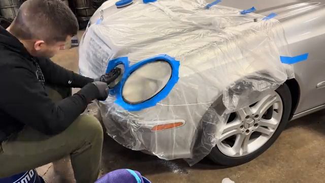 Мы оживили заброшенный Mercedes E500 S211 Wagon, восстановленный после аварии. Первая мойка!