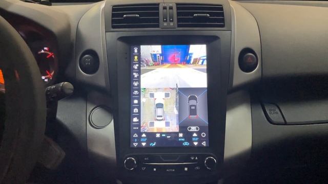 Тесла с 3D системой кругового обзора для Toyota Rav4 смотреть онлайн