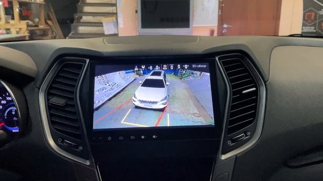 3D система кругового обзора для Hyundai Santa Fe смотреть онлайн