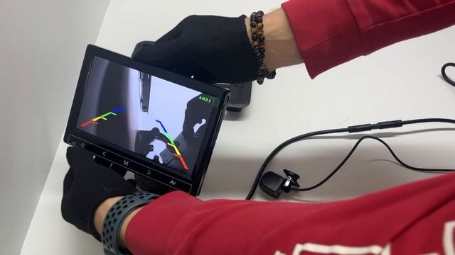 2х канальный тоненький AHD монитор 7 дюймов - тестирование смотреть онлайн