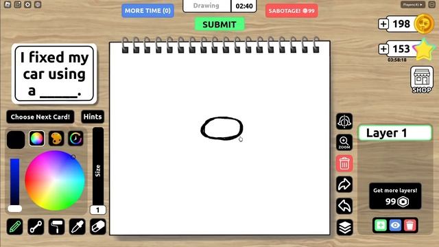 НАРИСУЙ ОТВЕТ НА ВОПРОС 2! Roblox Draw a Blank смотреть онлайн