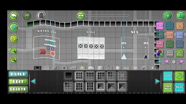 Geometry dash делаю музей в редакторе 👍