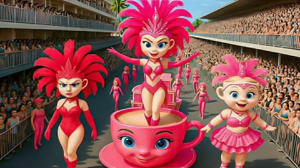 Балерина Капучина и Сигма Герл. Шоу на открытом воздухе