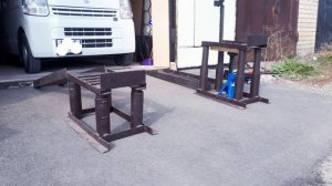 Мини-ЭСТАКАДА  или рампа, мобильная, переносная, разборная, с подъёмной площадкой под домкрат