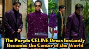 Это не заняло много времени: Тэхён превратил подиумное платье СЕЛИН в мировой тренд