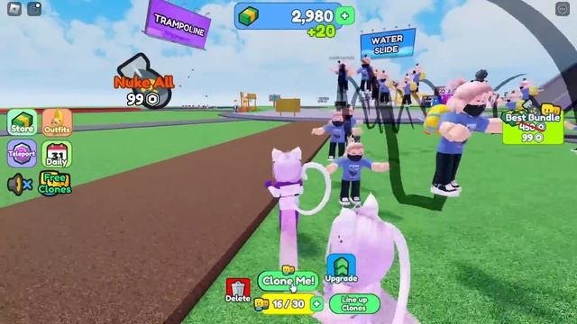 Я УПРАВЛЯЮ КЛОНАМИ В РОБЛОКСЕ! Roblox Clone Adventure смотреть онлайн