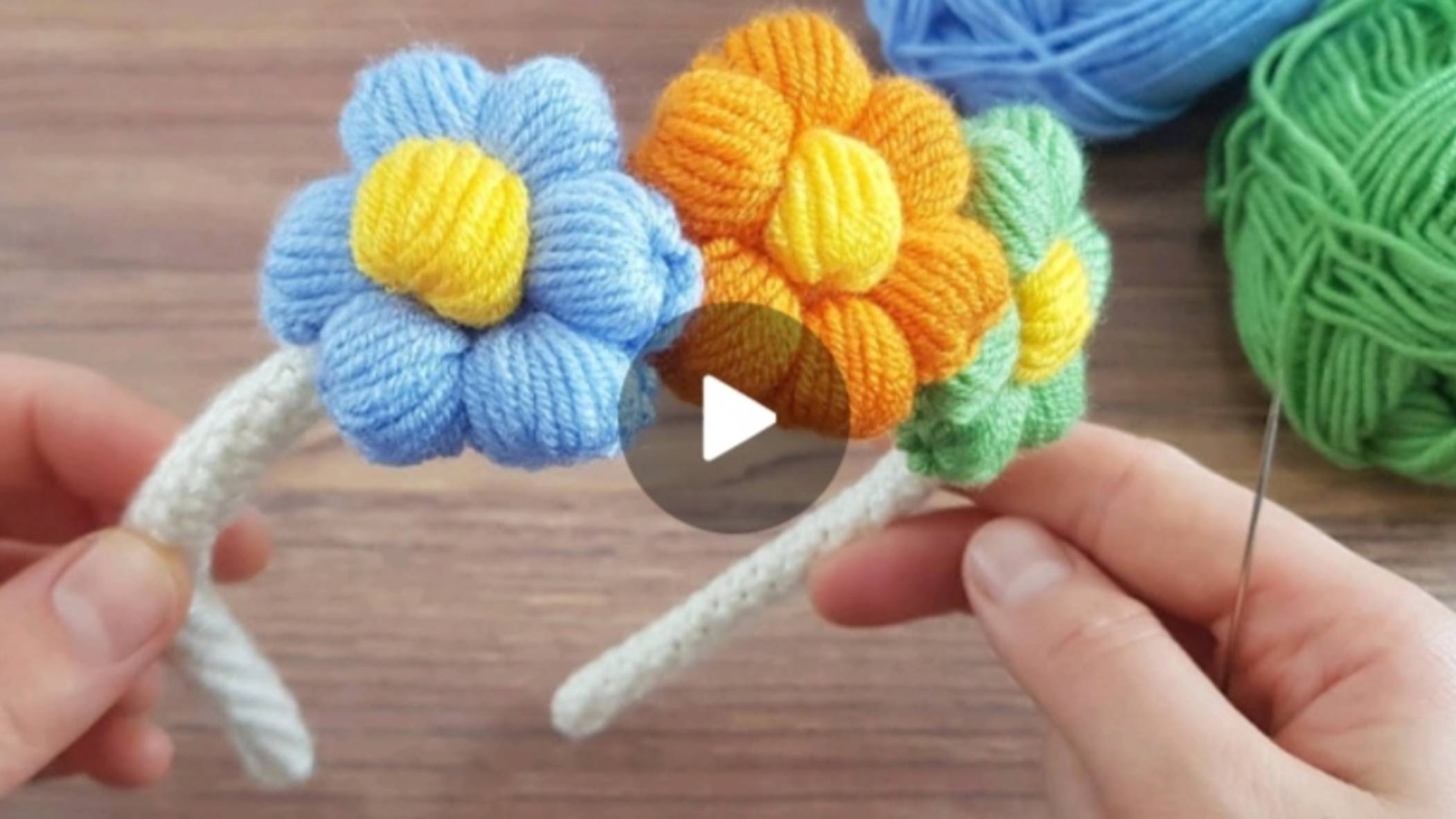 Ободок для волос крючком 😍 мастер класс #все_в_жизни_связано #вязаниекрючком смотреть онлайн